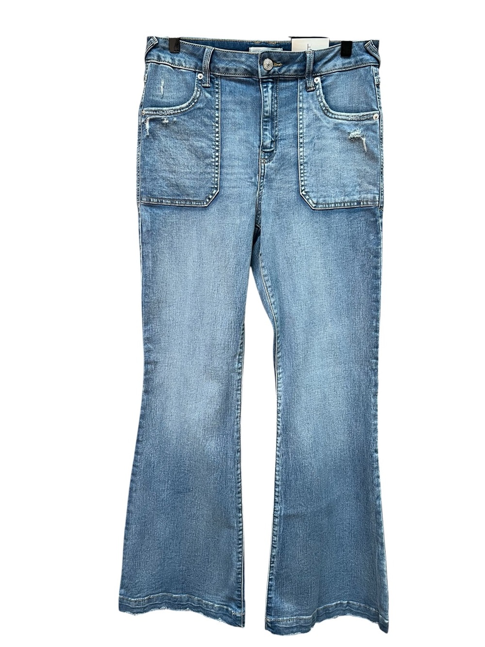 Happily Grey High Rise Flare Jeans